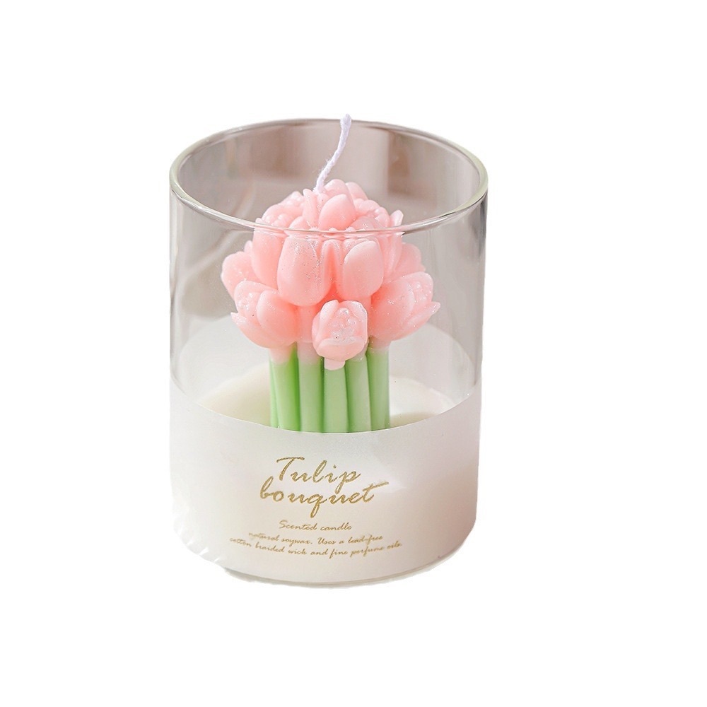 Tulip scented candle